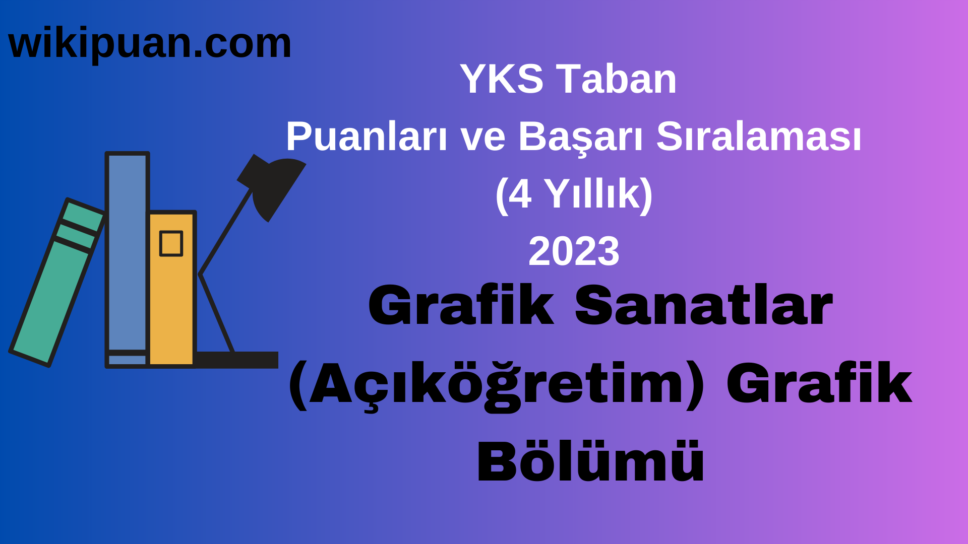Grafik Sanatlar (Açıköğretim) Bölümü 2023 Taban Puan & Taban Başarı Sırası