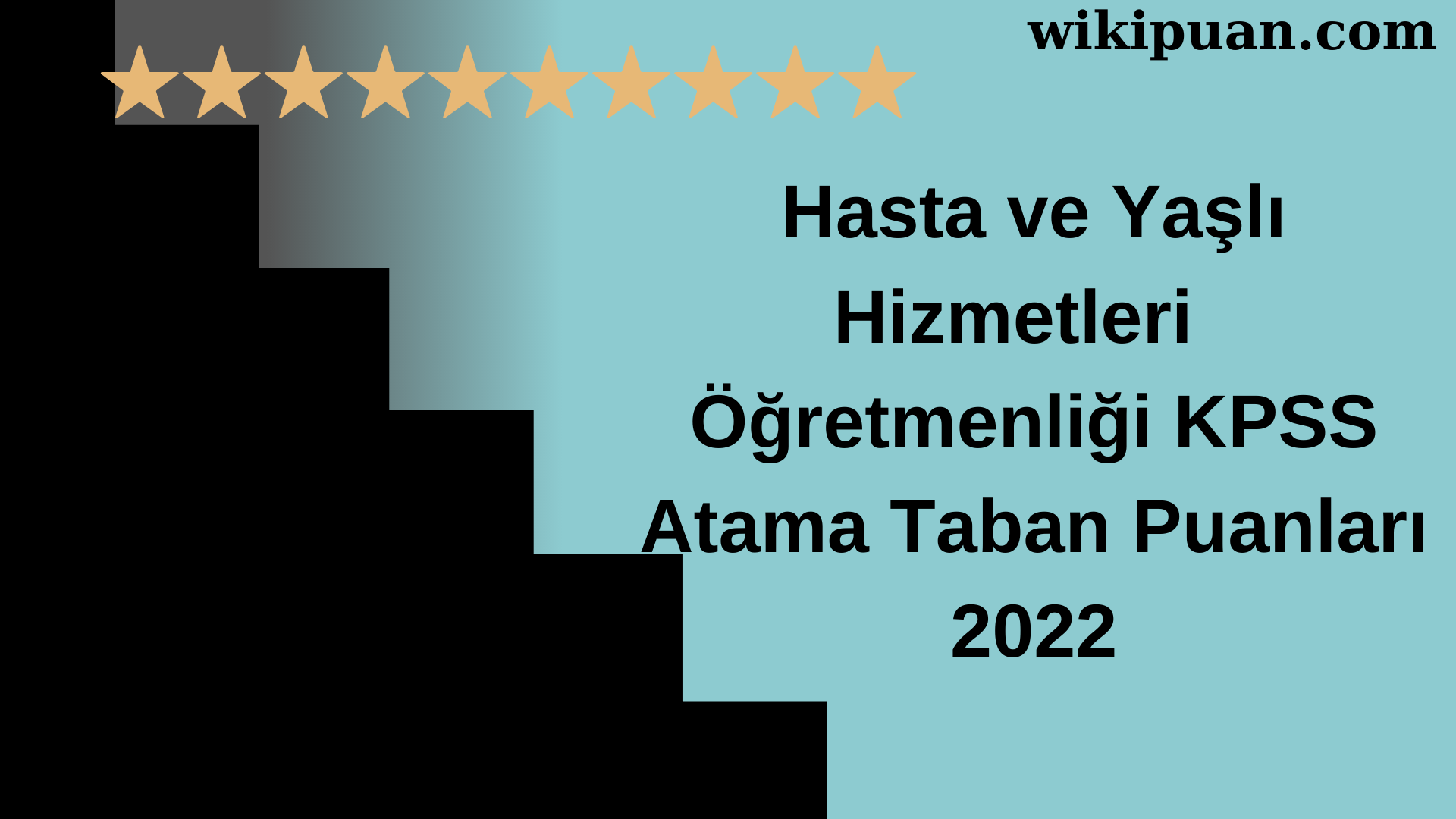 Hasta ve Yaşlı Hizmetleri Öğretmenliği KPSS Atama Taban Puanları Temmuz 2022-MEB