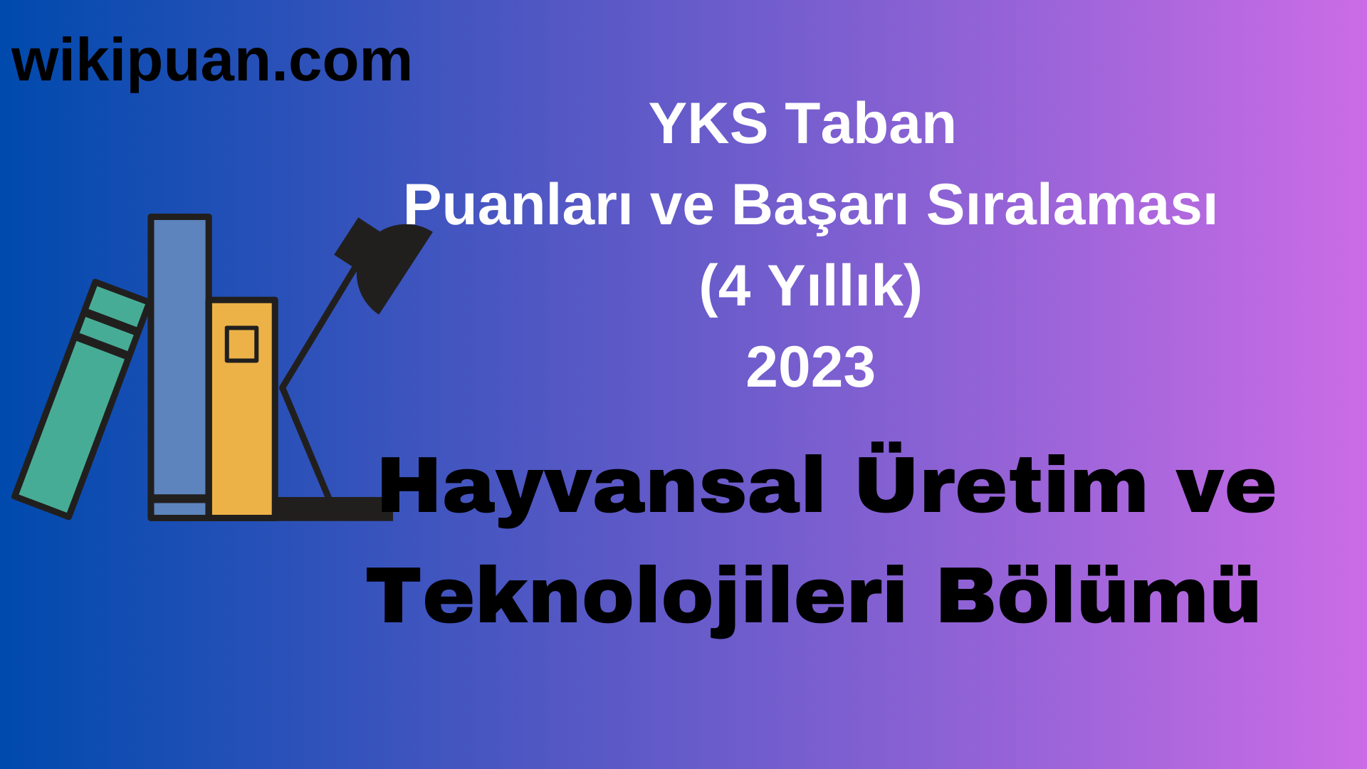 Hayvansal Üretim ve Teknolojileri Bölümü 2023 Taban Puan & Taban Başarı Sırası