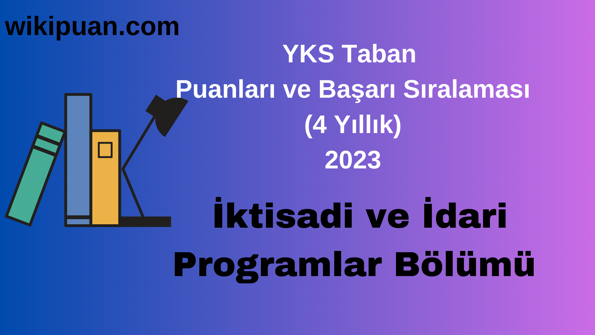 İktisadi ve İdari Programlar Bölümü 2023 Taban Puan & Taban Başarı Sırası