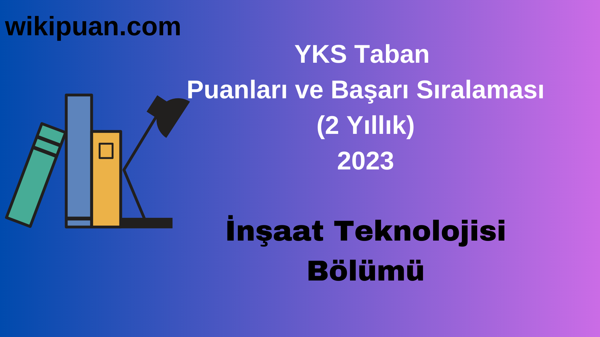İnşaat Teknolojisi Bölümü 2023 Taban Puan & Taban Başarı Sırası