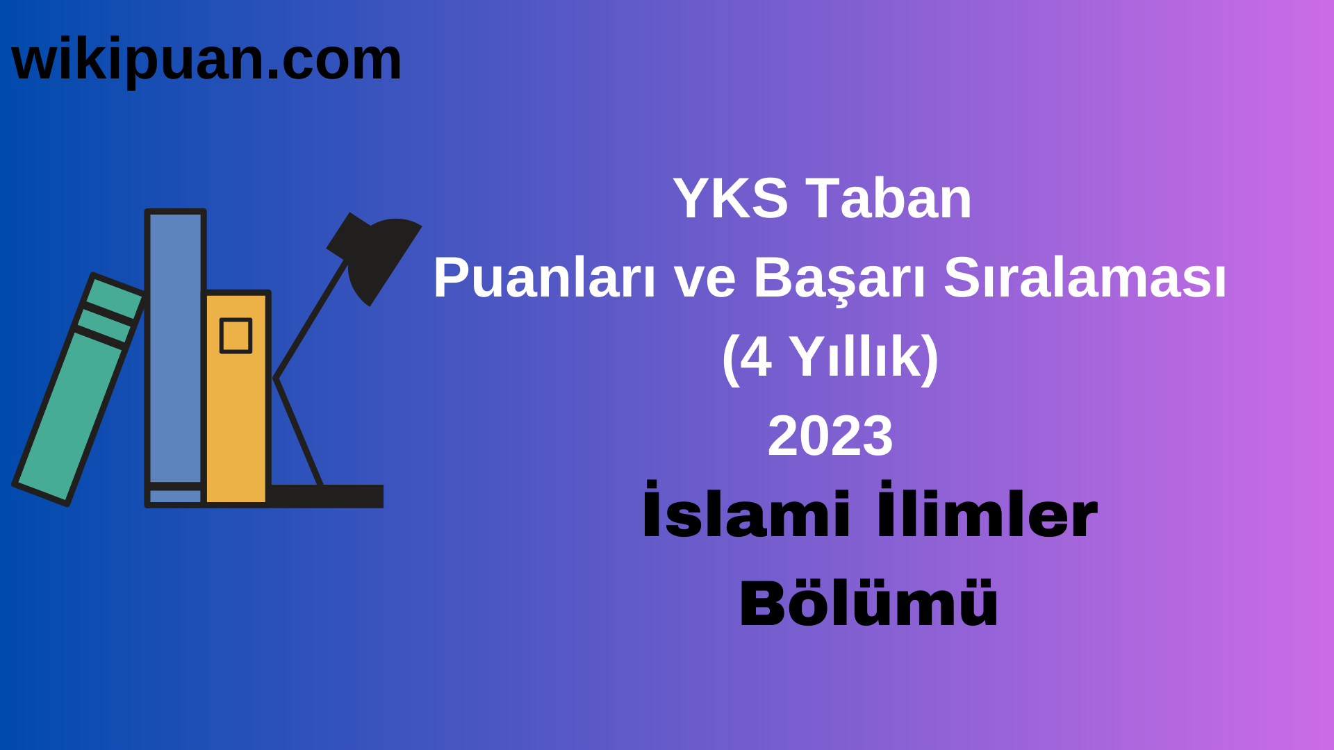 İslami İlimler Bölümü 2023 Taban Puan & Taban Başarı Sırası