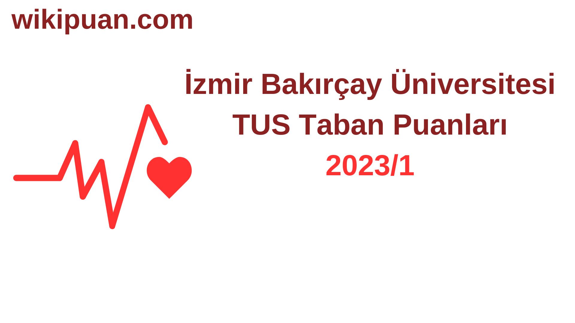 TUS 2023-1. Dönem İzmir Bakırçay Üniversitesi Taban Puanları