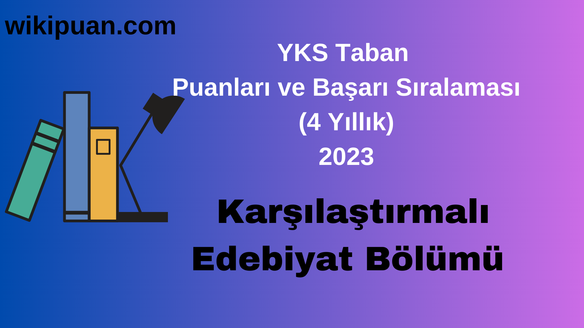 Karşılaştırmalı Edebiyat Bölümü 2023 Taban Puan & Taban Başarı Sırası