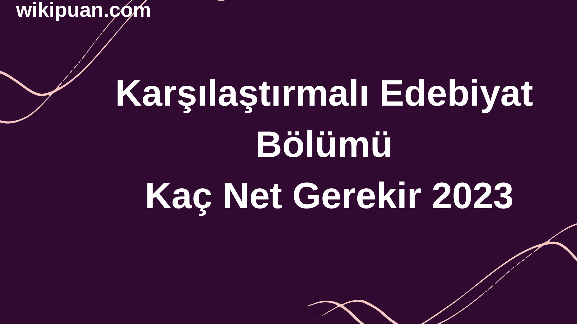 Karşılaştırmalı Edebiyat Bölümü İçin Kaç Net Gerekir 2023