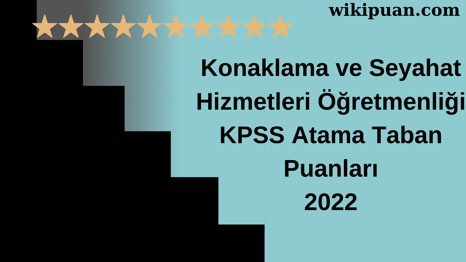 Konaklama ve Seyahat Hizmetleri Öğretmenliği KPSS Atama Taban Puanları Temmuz 2022-MEB