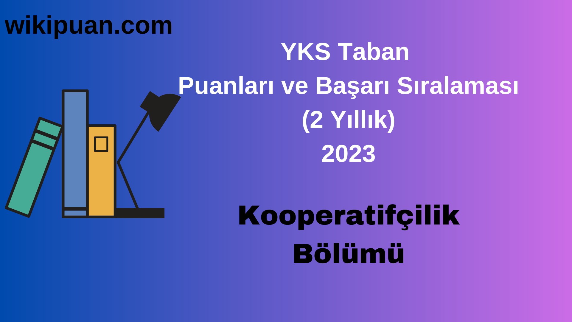 Kooperatifçilik Bölümü 2023 Taban Puan & Taban Başarı Sırası