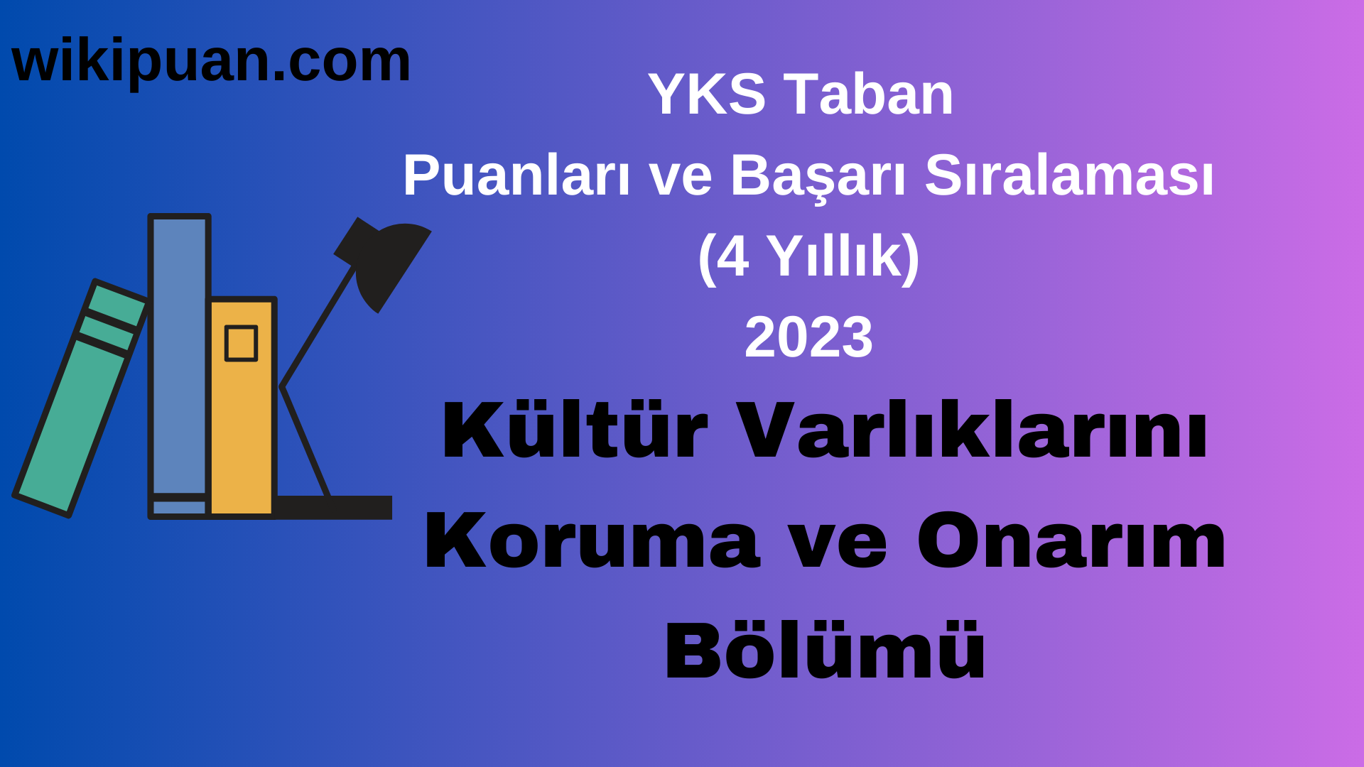 Kültür Varlıklarını Koruma ve Onarım Bölümü 2023 Taban Puan & Taban Başarı Sırası