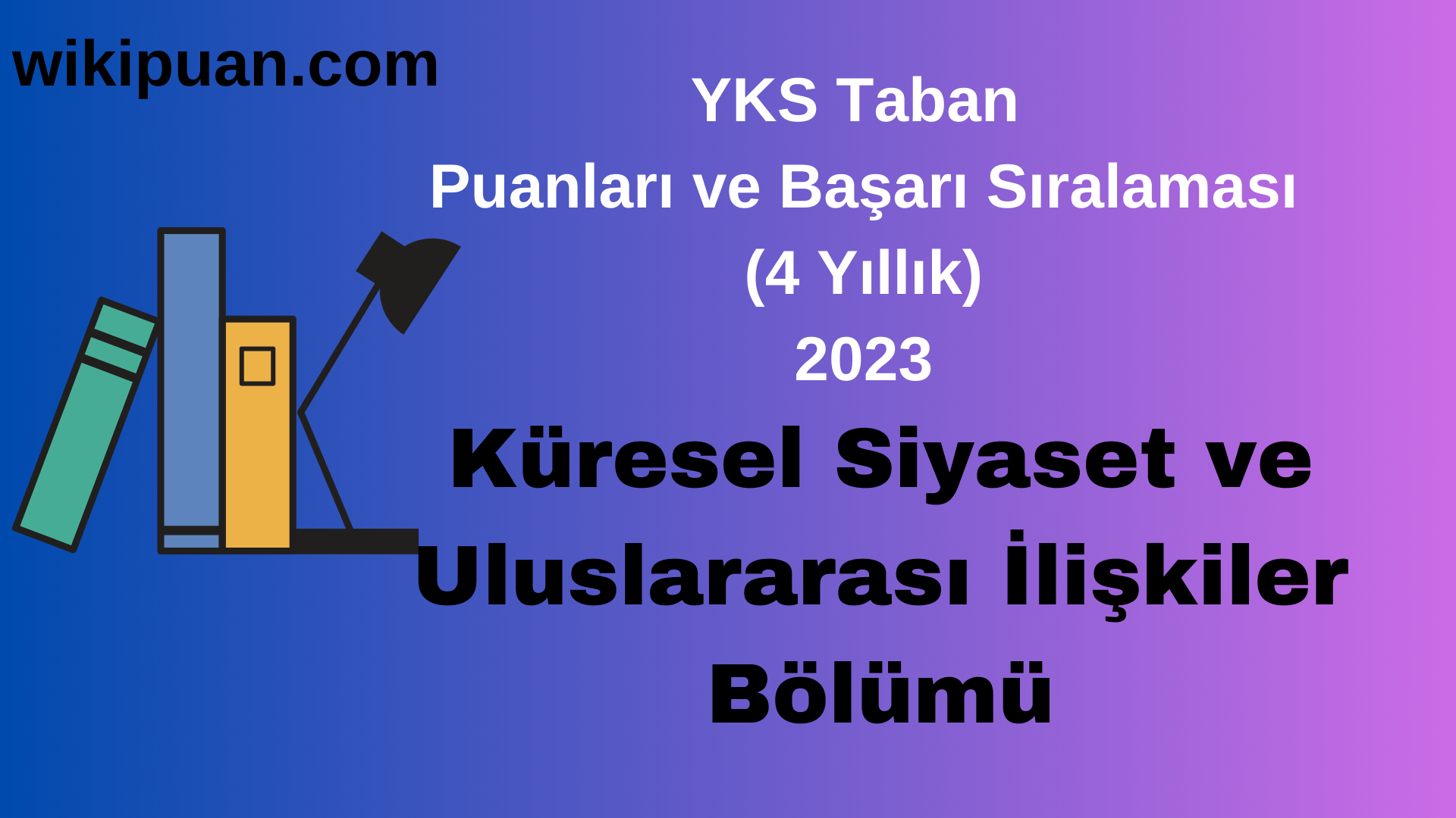 Küresel Siyaset ve Uluslararası İlişkiler Bölümü 2023 Taban Puan & Taban Başarı Sırası