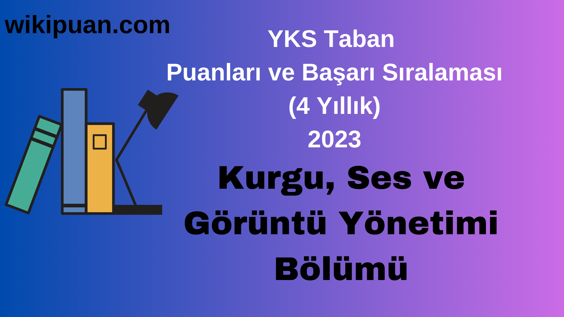 Kurgu, Ses ve Görüntü Yönetimi Bölümü 2023 Taban Puan & Taban Başarı Sırası