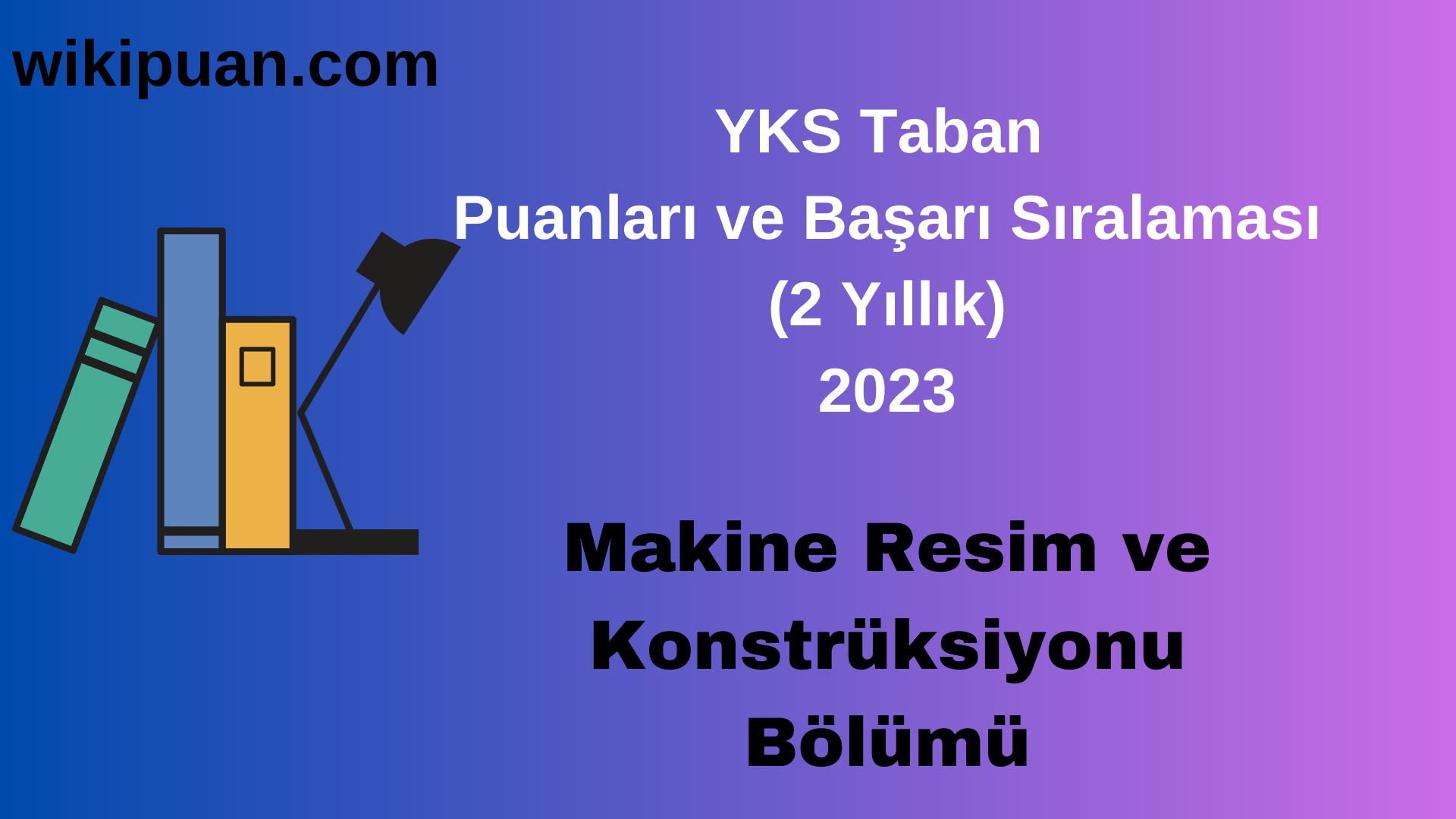 Makine Resim ve Konstrüksiyonu Bölümü 2023 Taban Puan & Taban Başarı Sırası