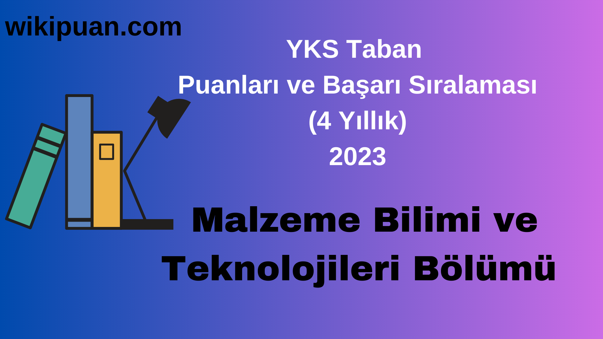 Malzeme Bilimi ve Teknolojileri  Bölümü 2023 Taban Puan & Taban Başarı Sırası