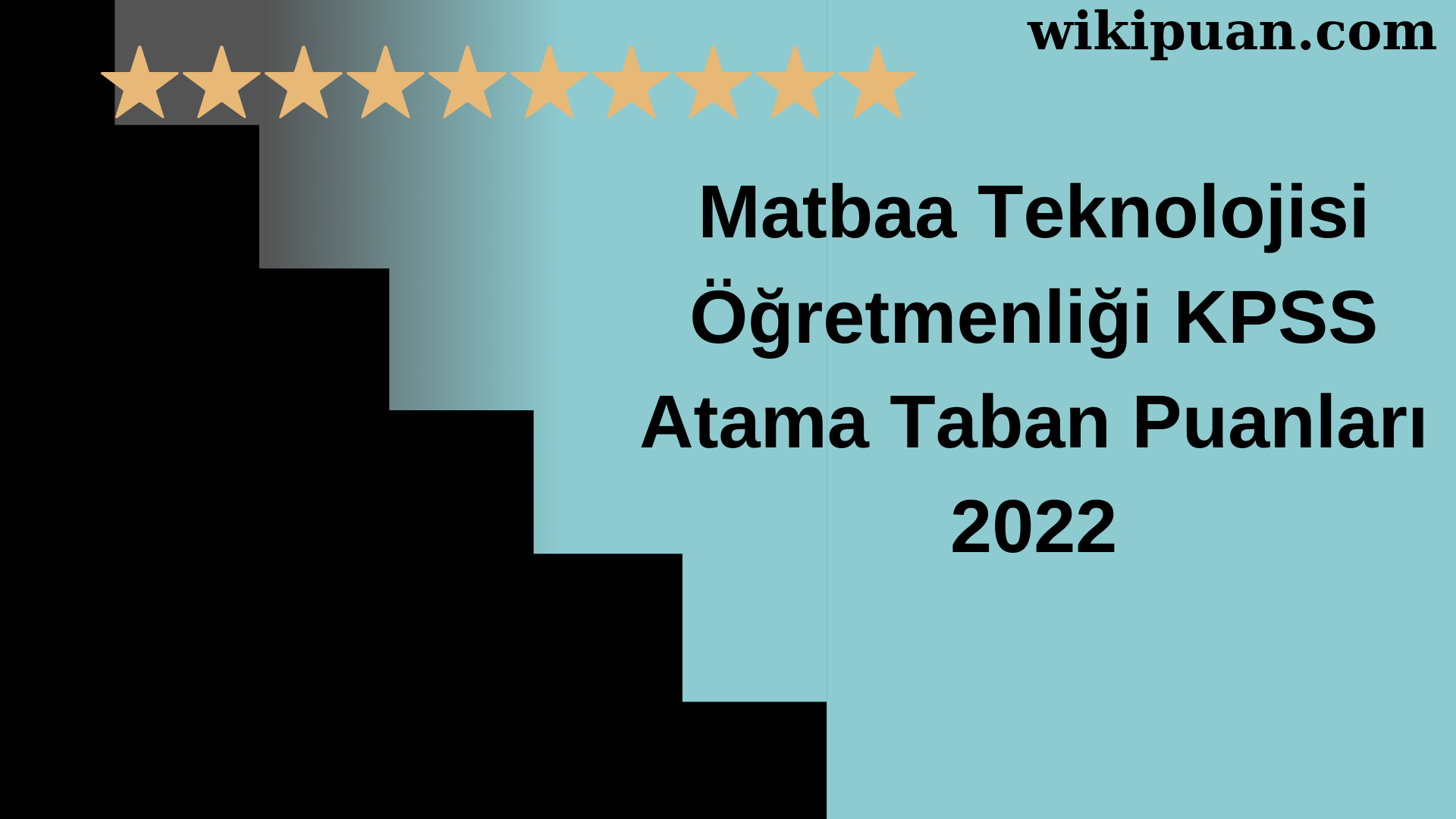 Matbaa Teknolojisi Öğretmenliği KPSS Atama Taban Puanları Temmuz 2022-MEB