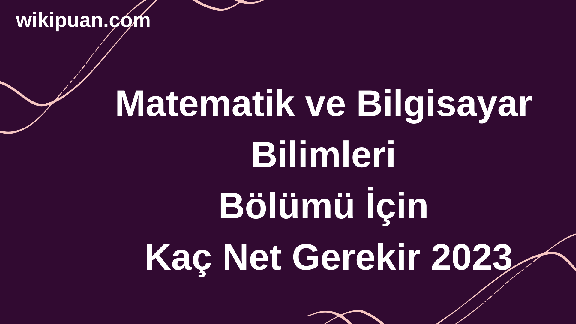Matematik ve Bilgisayar Bilimleri Bölümü İçin Kaç Net Gerekir 2023