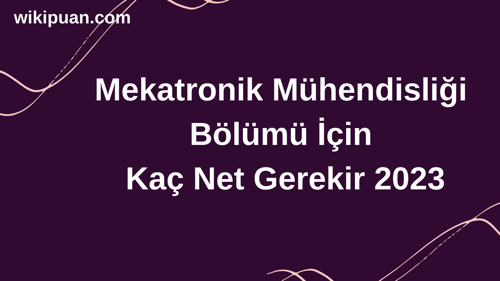 Mekatronik Mühendisliği Bölümü İçin Kaç Net Gerekir 2023