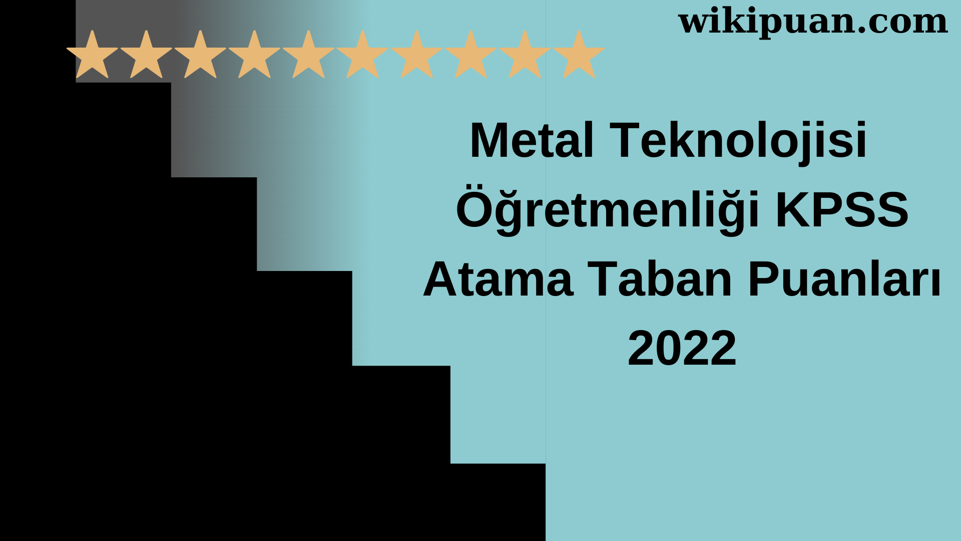 Metal Teknolojisi Öğretmenliği KPSS Atama Taban Puanları Temmuz 2022-MEB