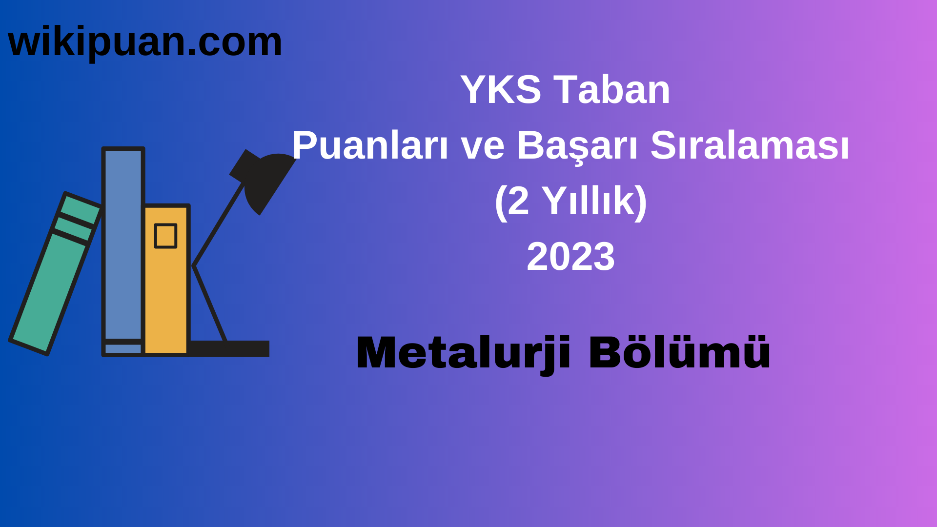 Metalurji Bölümü 2023 Taban Puan & Taban Başarı Sırası