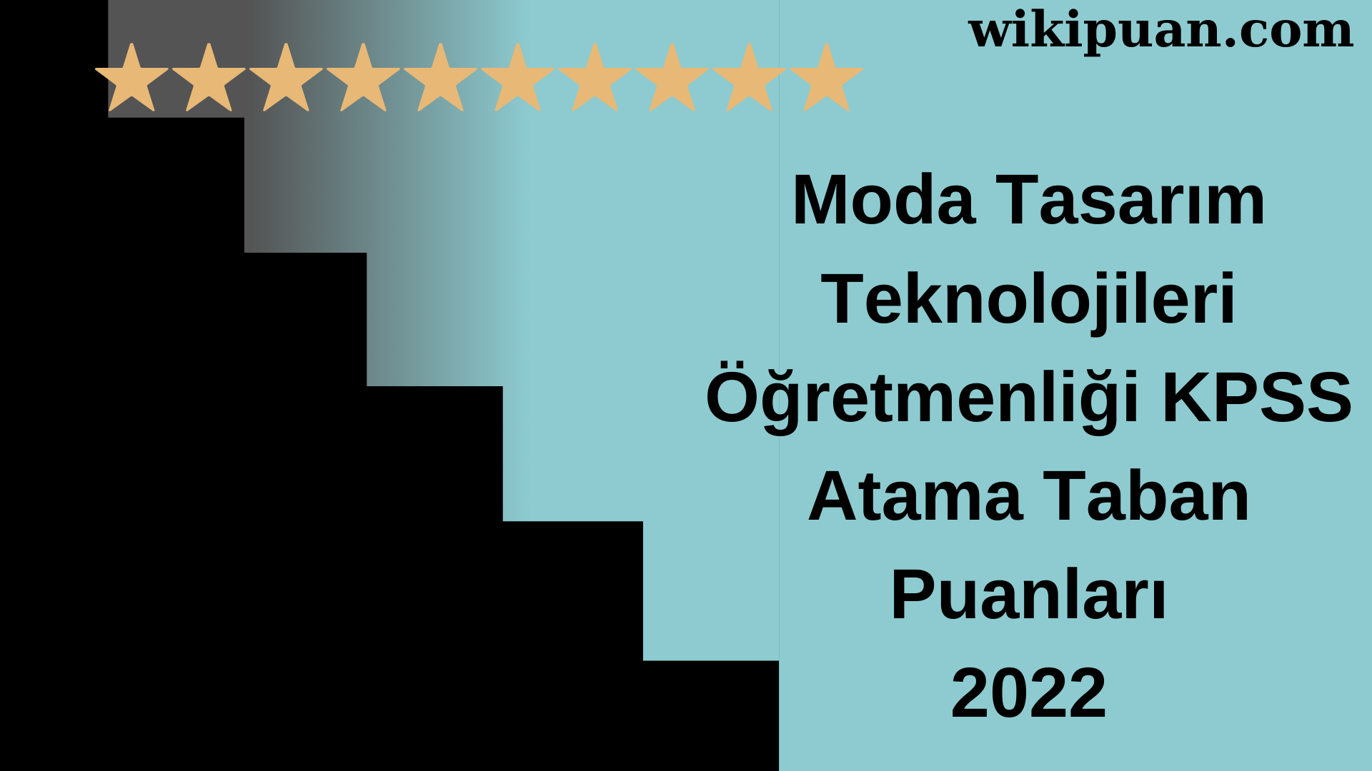 Moda Tasarım Teknolojileri Öğretmenliği KPSS Atama Taban Puanları Temmuz 2022-MEB