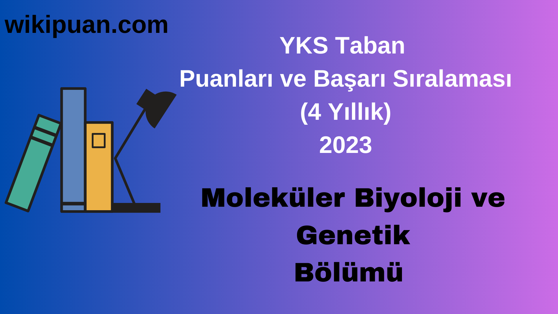Moleküler Biyoloji ve Genetik Bölümü 2023 Taban Puan & Taban Başarı Sırası