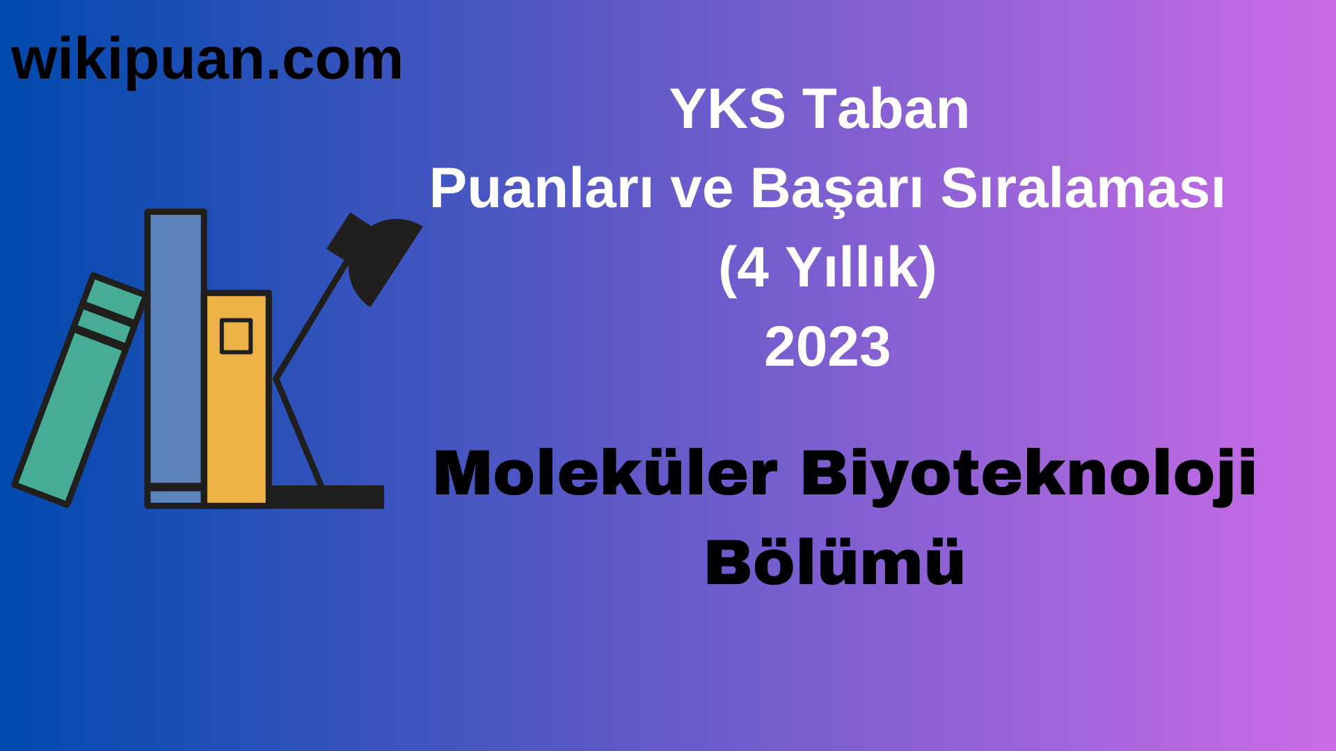 Moleküler Biyoteknoloji Bölümü 2023 Taban Puan & Taban Başarı Sırası
