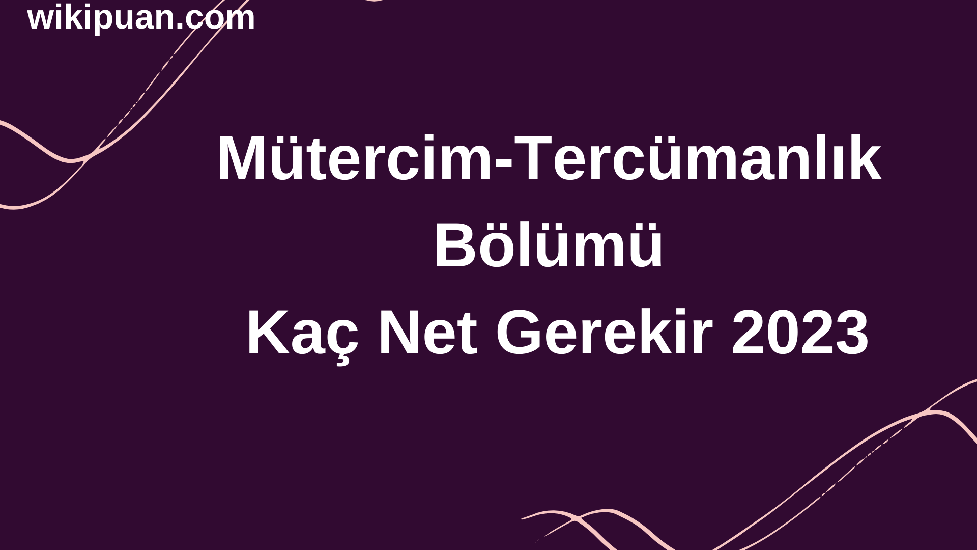 Mütercim-Tercümanlık Bölümü İçin Kaç Net Gerekir 2023