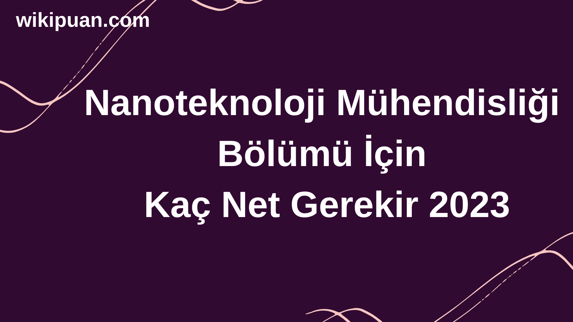 Nanoteknoloji Mühendisliği Bölümü İçin Kaç Net Gerekir 2023