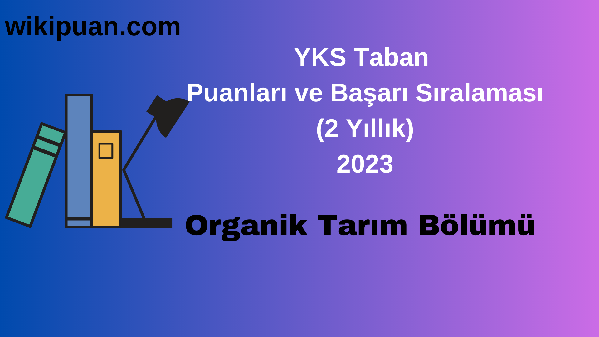Organik Tarım Bölümü 2023 Taban Puan & Taban Başarı Sırası