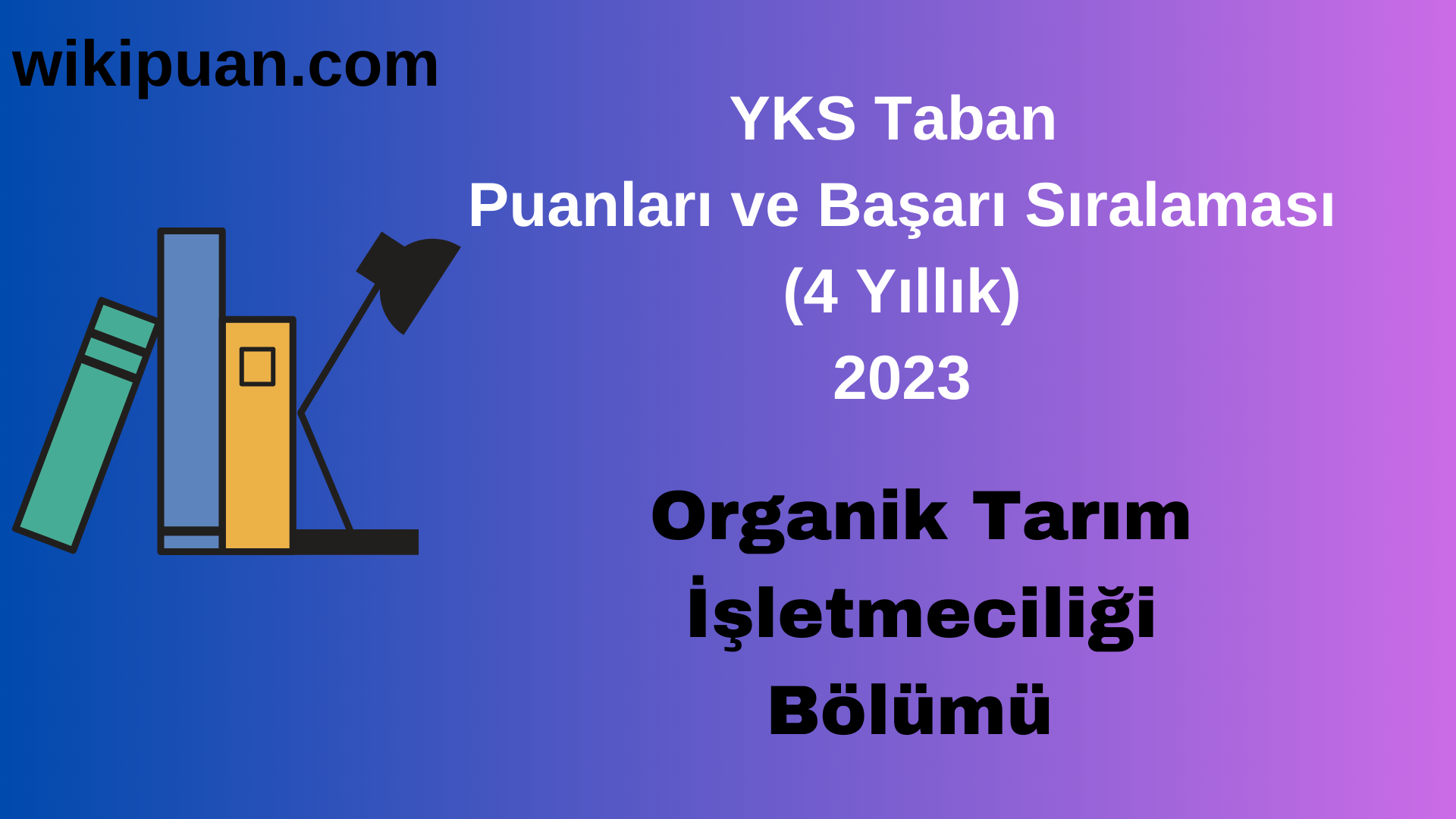 Organik Tarım İşletmeciliği  Bölümü 2023 Taban Puan & Taban Başarı Sırası
