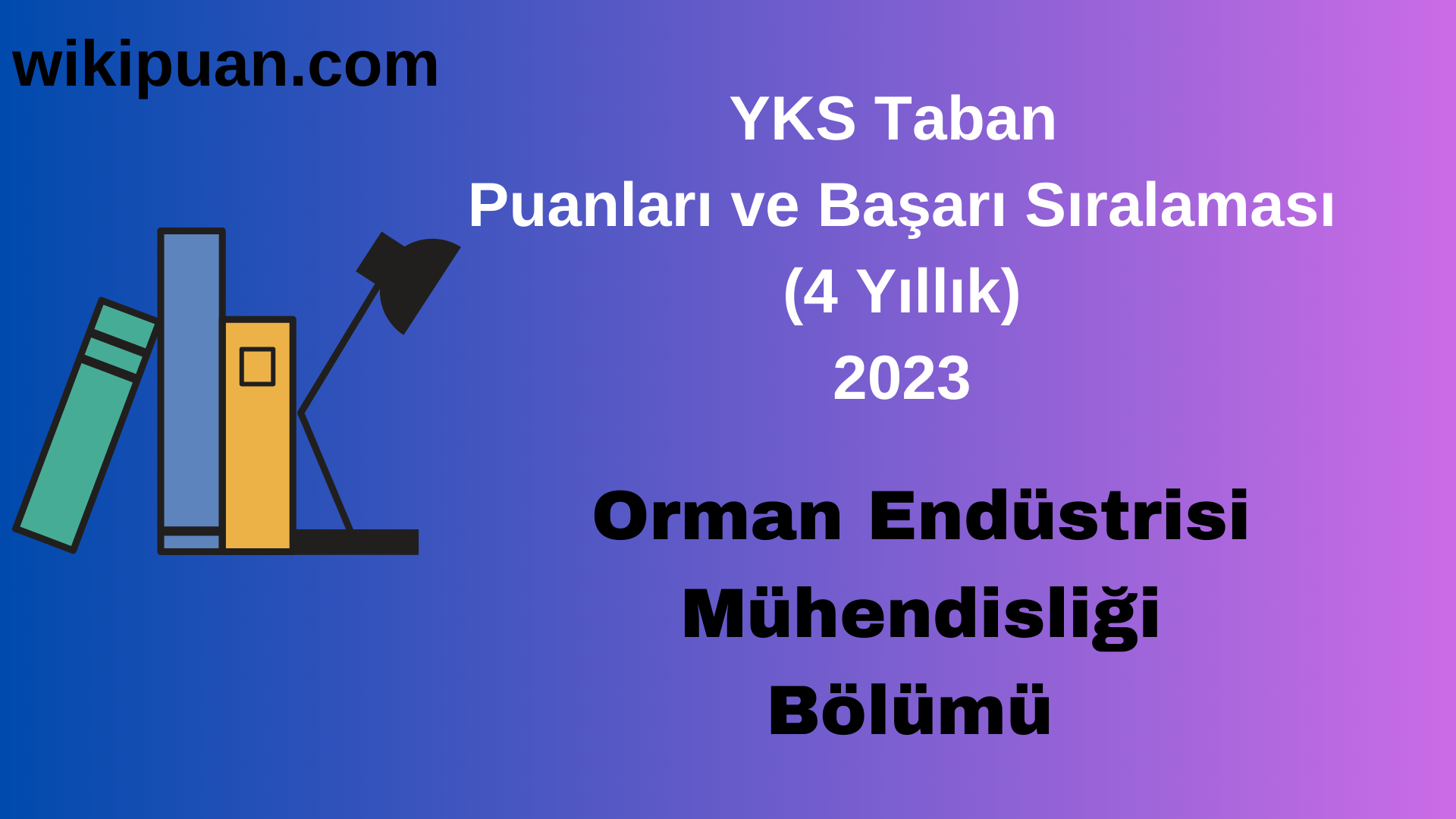 Orman Endüstrisi Mühendisliği  Bölümü 2023 Taban Puan & Taban Başarı Sırası