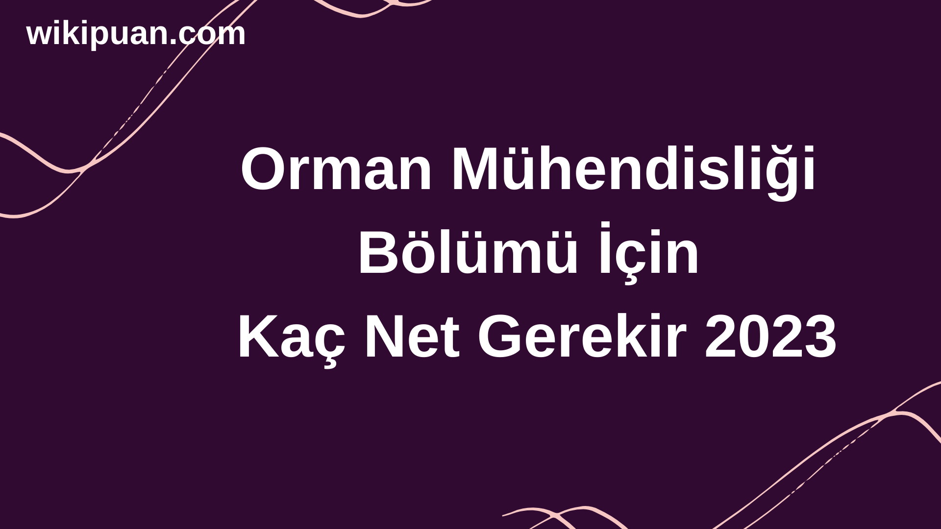 Orman Mühendisliği Bölümü İçin Kaç Net Gerekir 2023