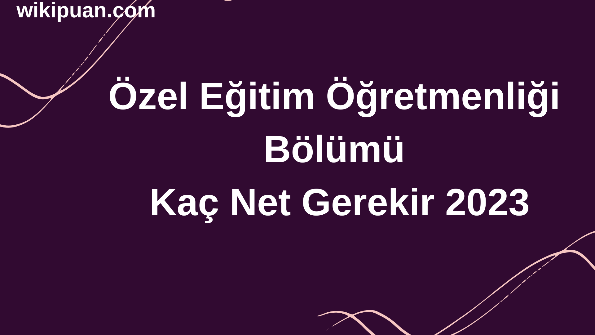 Özel Eğitim Öğretmenliği Bölümü İçin Kaç Net Gerekir 2023