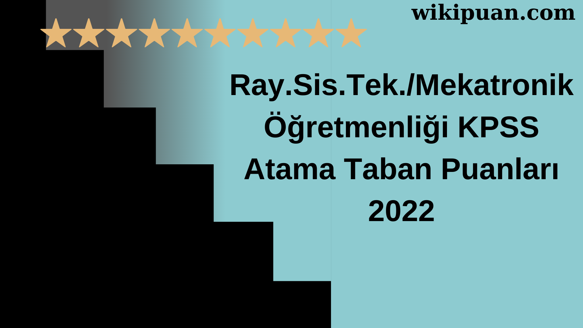 Ray.Sis.Tek/Mekatronik Öğretmenliği KPSS Atama Taban Puanları Temmuz 2022-MEB