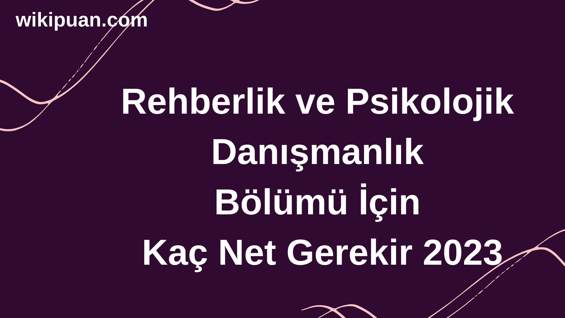 Rehberlik ve Psikolojik Danışmanlık Bölümü İçin Kaç Net Gerekir 2023