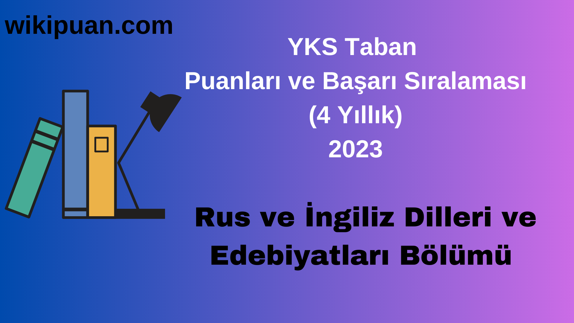 Rus ve İngiliz Dilleri ve Edebiyatları Bölümü 2023 Taban Puan & Taban Başarı Sırası