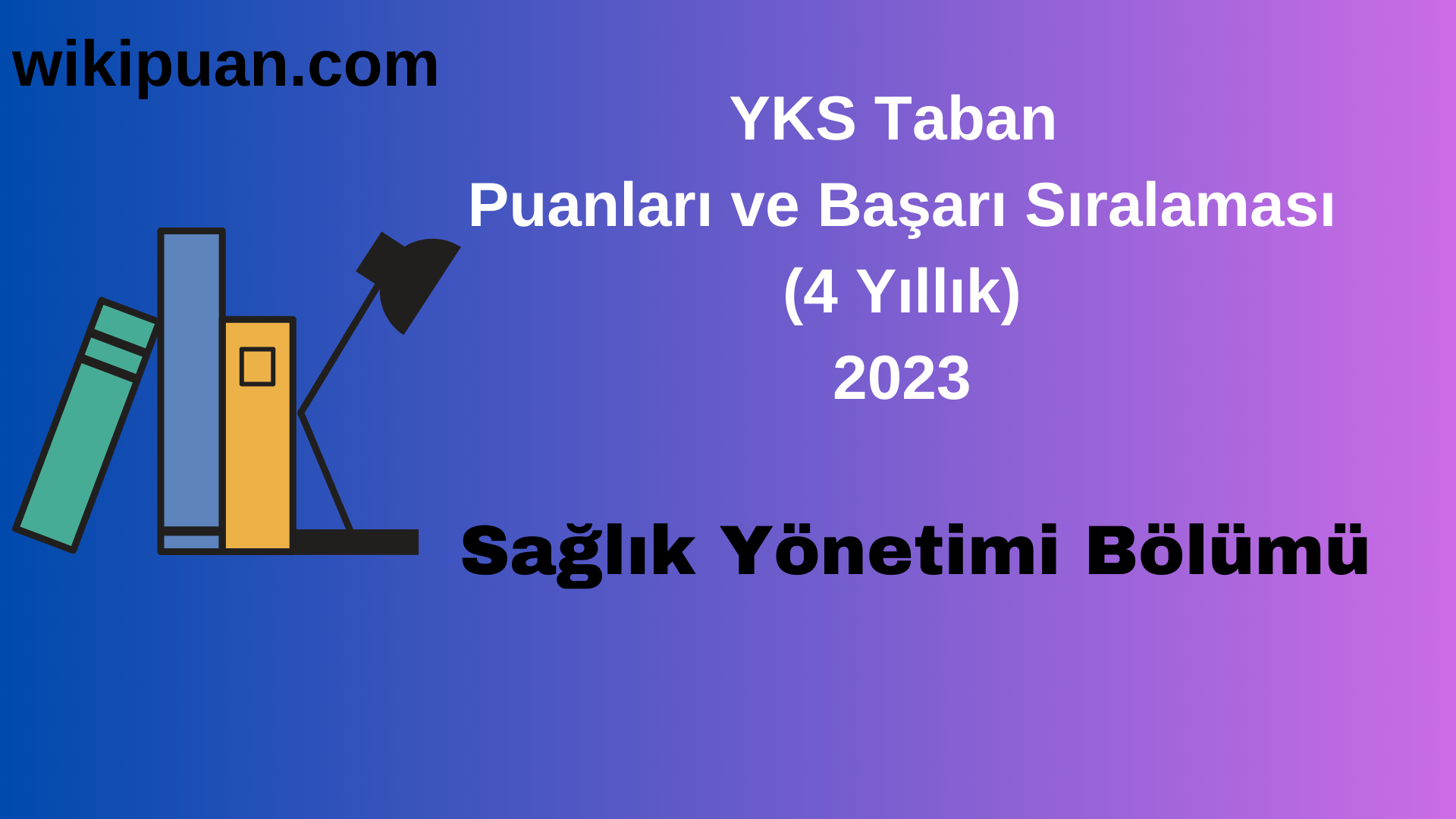 Sağlık Yönetimi Bölümü 2023 Taban Puan & Taban Başarı Sırası