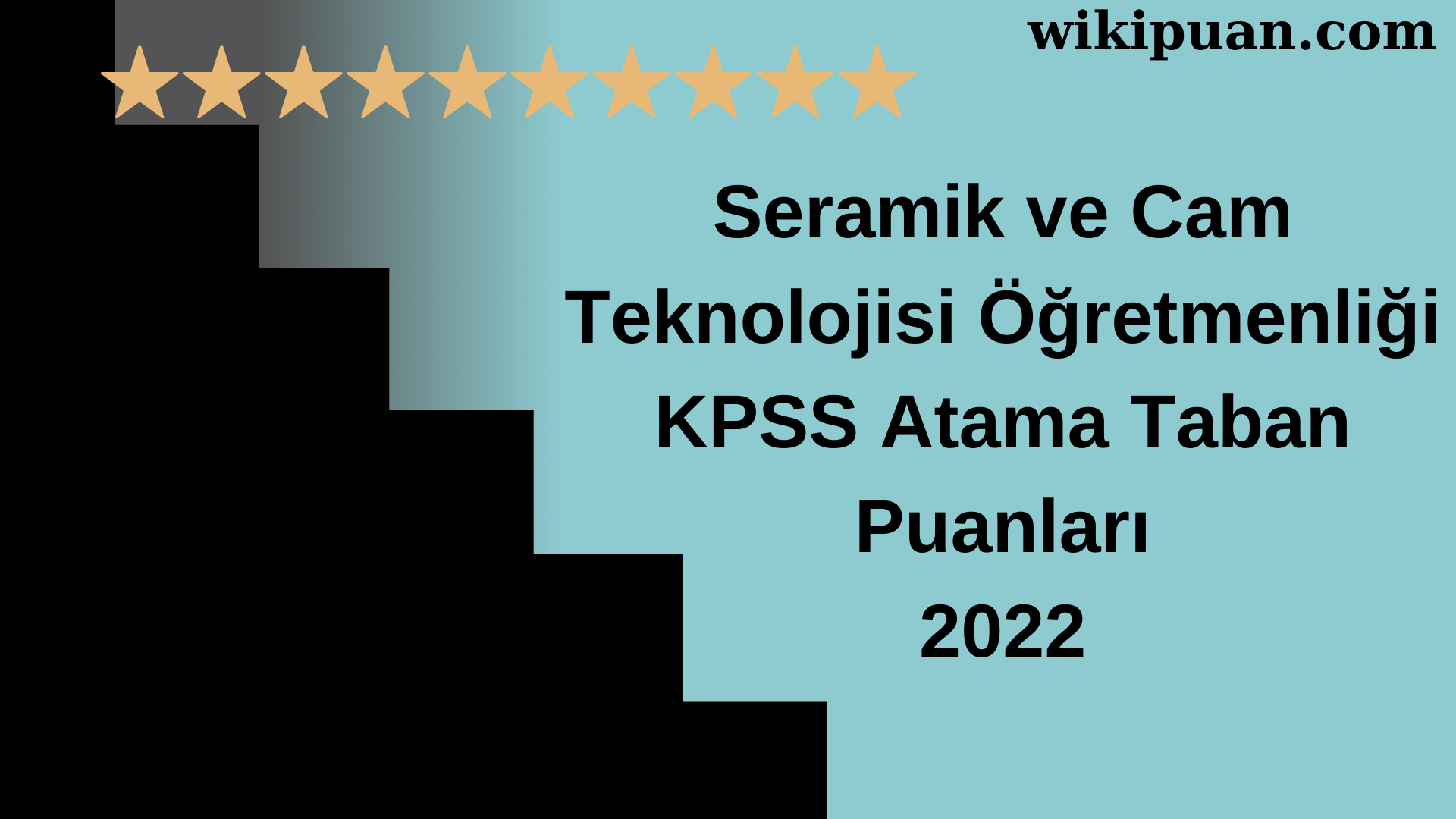 Seramik ve Cam Teknolojisi Öğretmenliği KPSS Atama Taban Puanları Temmuz 2022-MEB