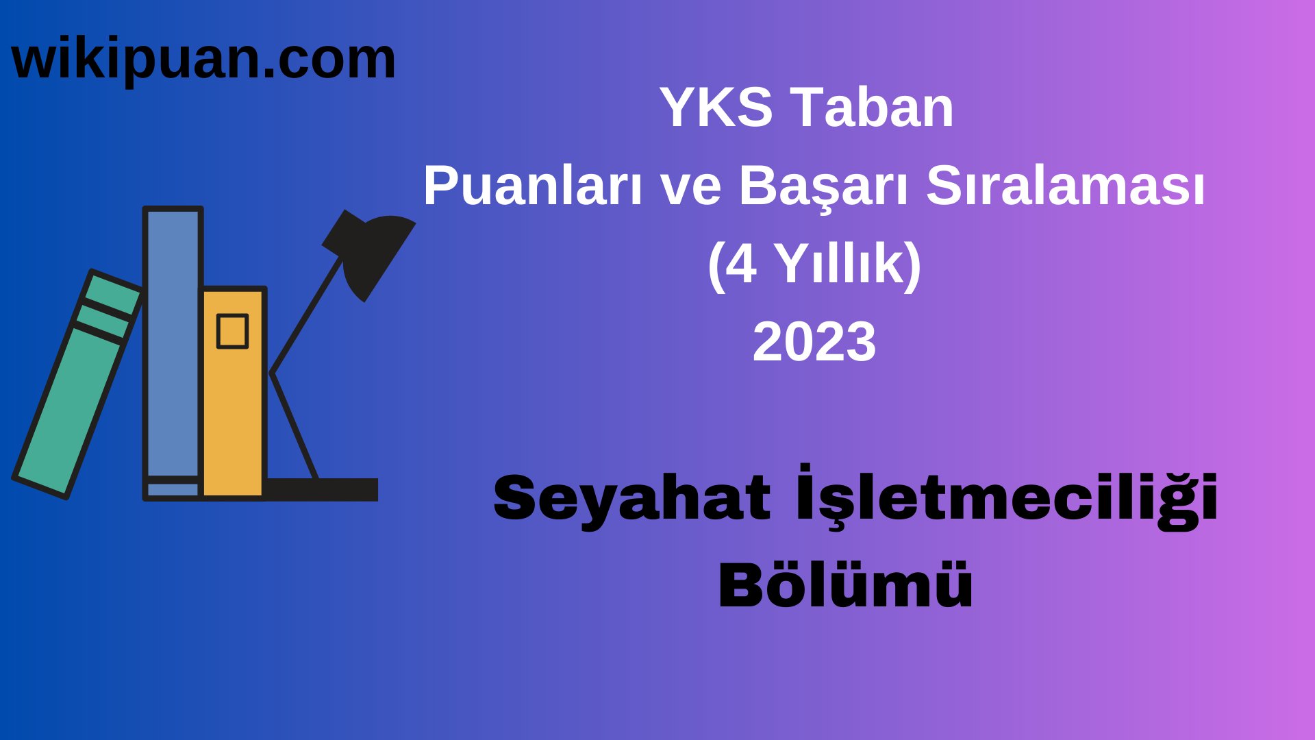 Seyahat İşletmeciliği Bölümü 2023 Taban Puan & Taban Başarı Sırası
