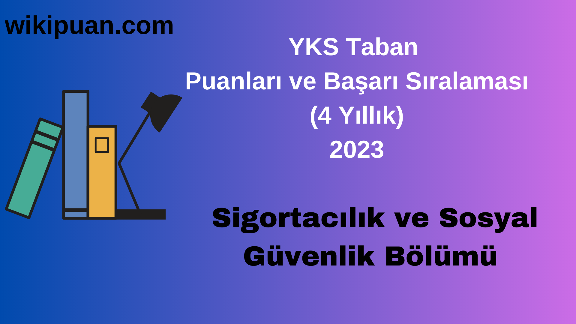 Sigortacılık ve Sosyal Güvenlik Bölümü 2023 Taban Puan & Taban Başarı Sırası