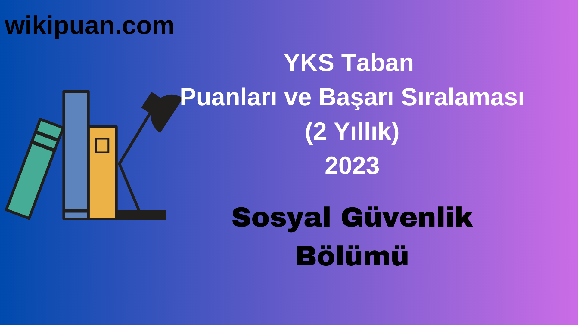 Sosyal Güvenlik  Bölümü 2023 Taban Puan & Taban Başarı Sırası