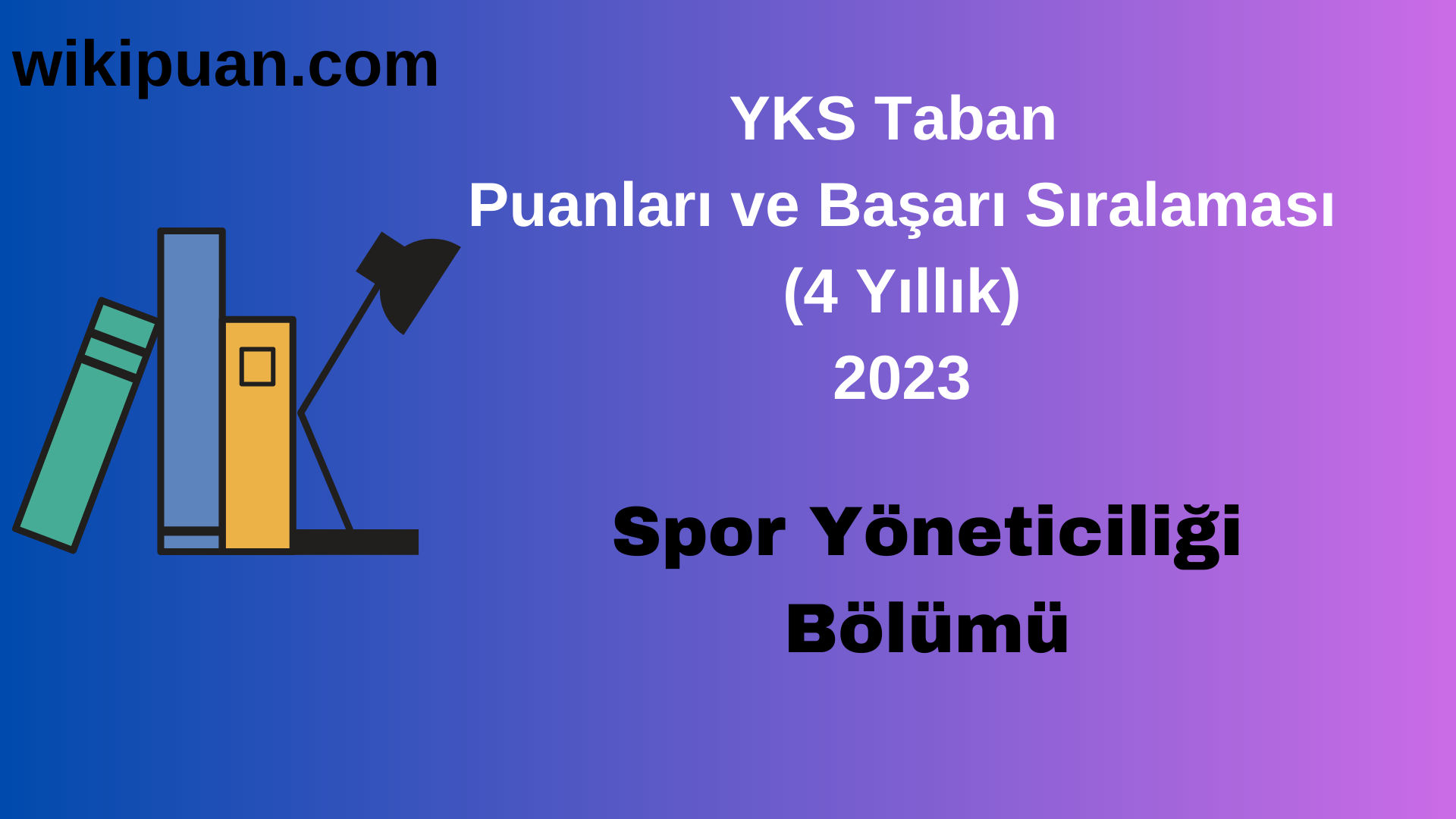 Spor Yöneticiliği Bölümü 2023 Taban Puan & Taban Başarı Sırası