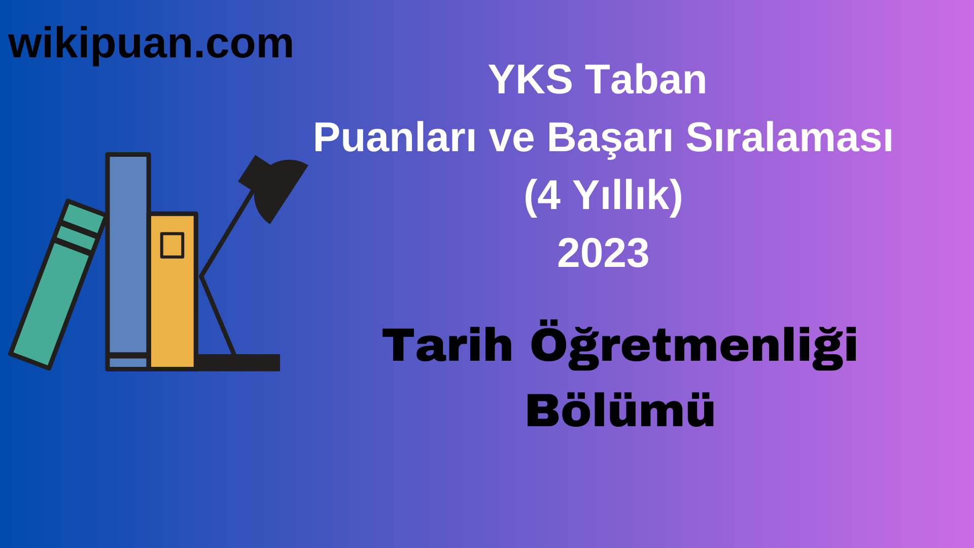 Tarih Öğretmenliği Bölümü 2023 Taban Puan & Taban Başarı Sırası