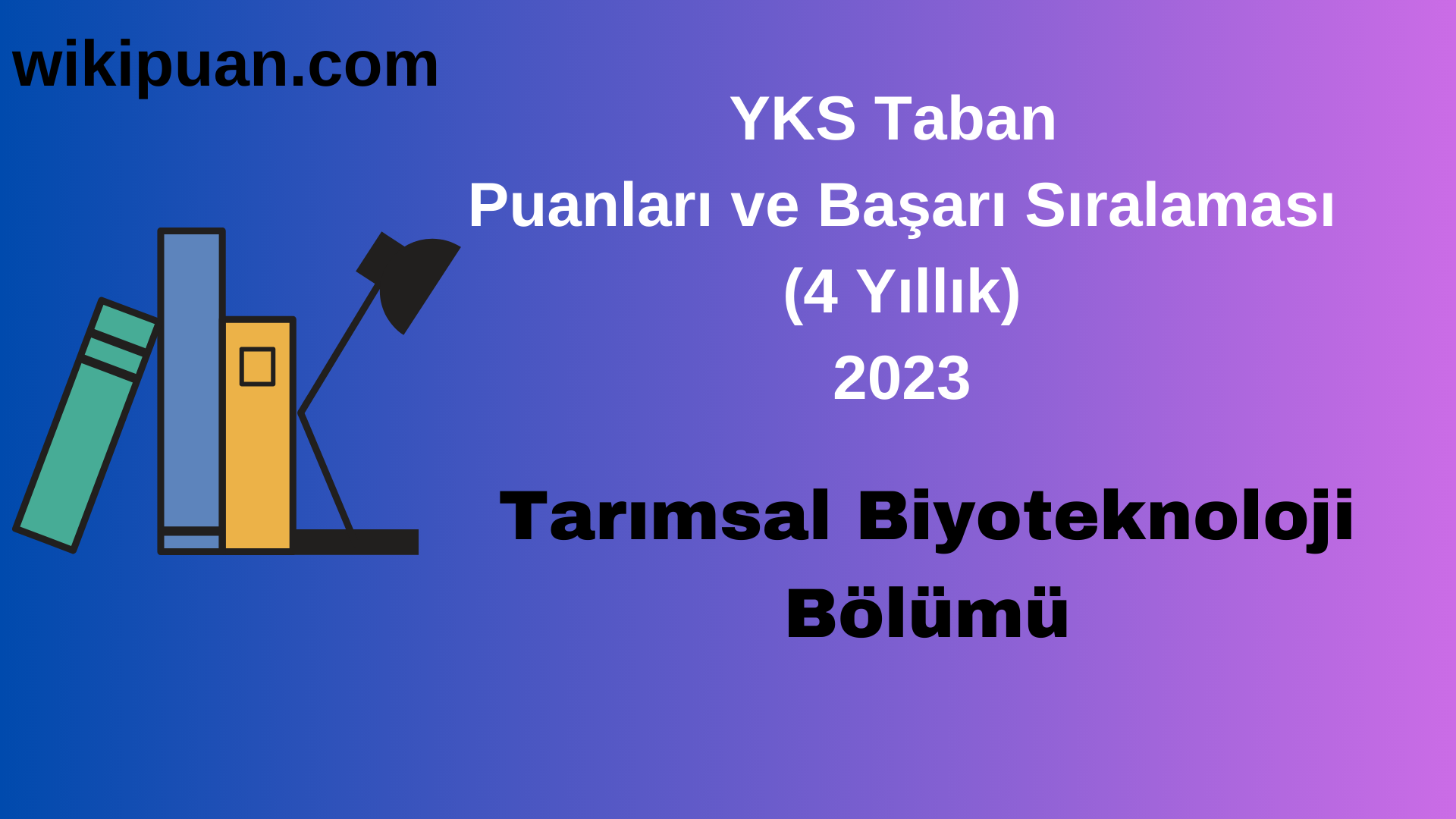 Tarımsal Biyoteknoloji Bölümü 2023 Taban Puan & Taban Başarı Sırası