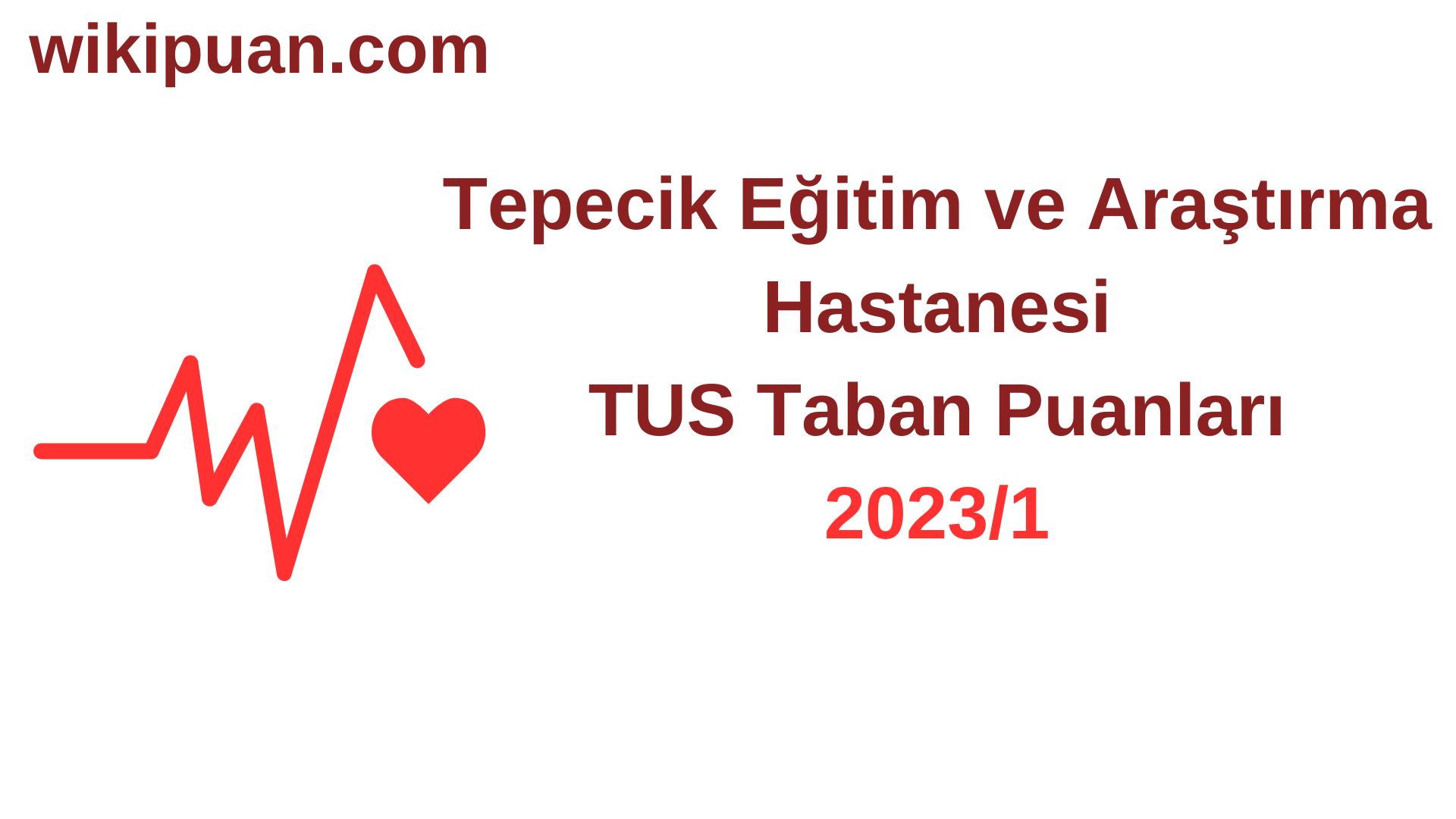 TUS 2023-1. Dönem Tepecik Eğitim ve Araştırma Hastanesi Taban Puanları