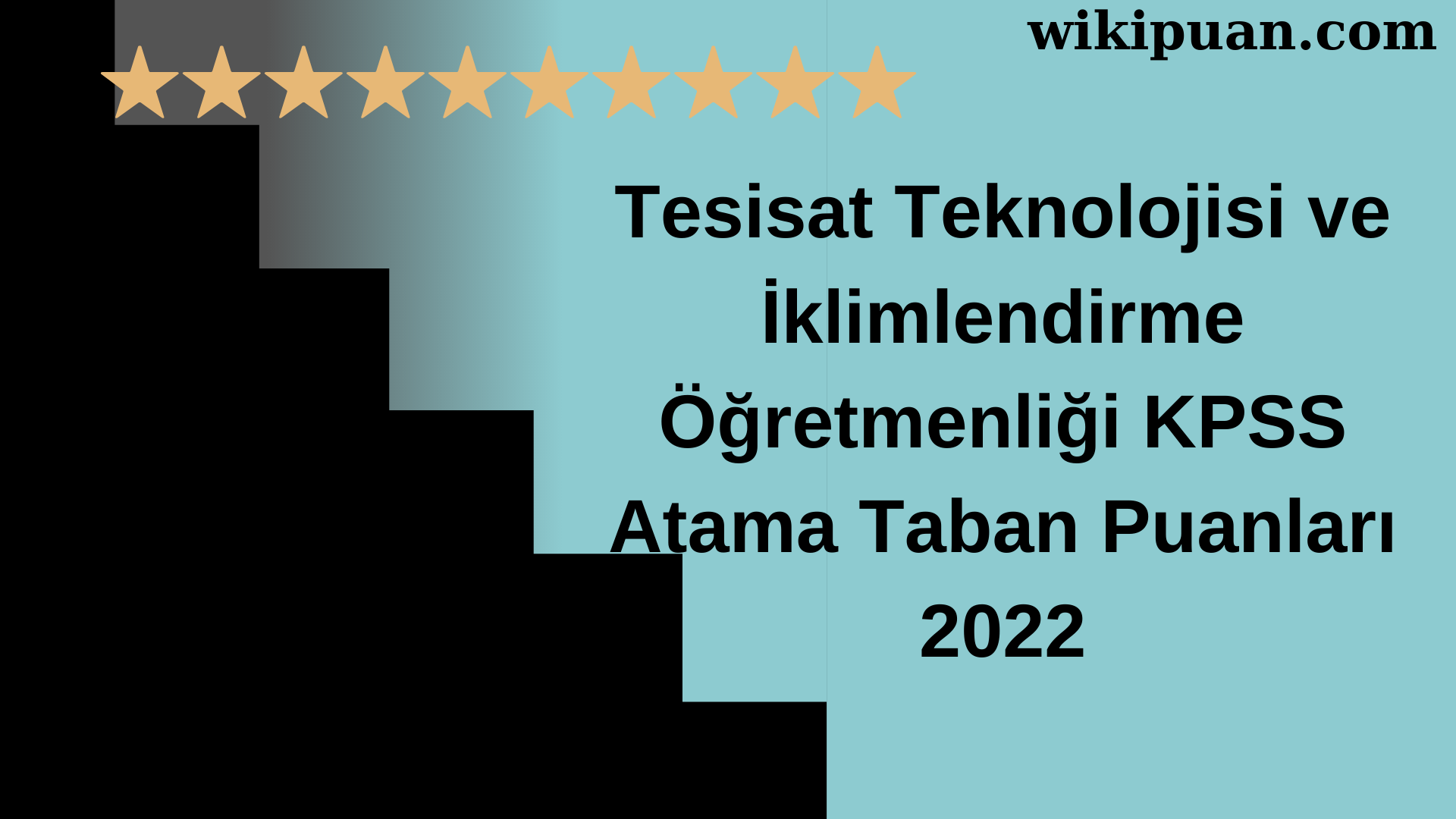 Tesisat Teknolojisi ve İklimlendirme Öğretmenliği KPSS Atama Taban Puanları Temmuz 2022-MEB