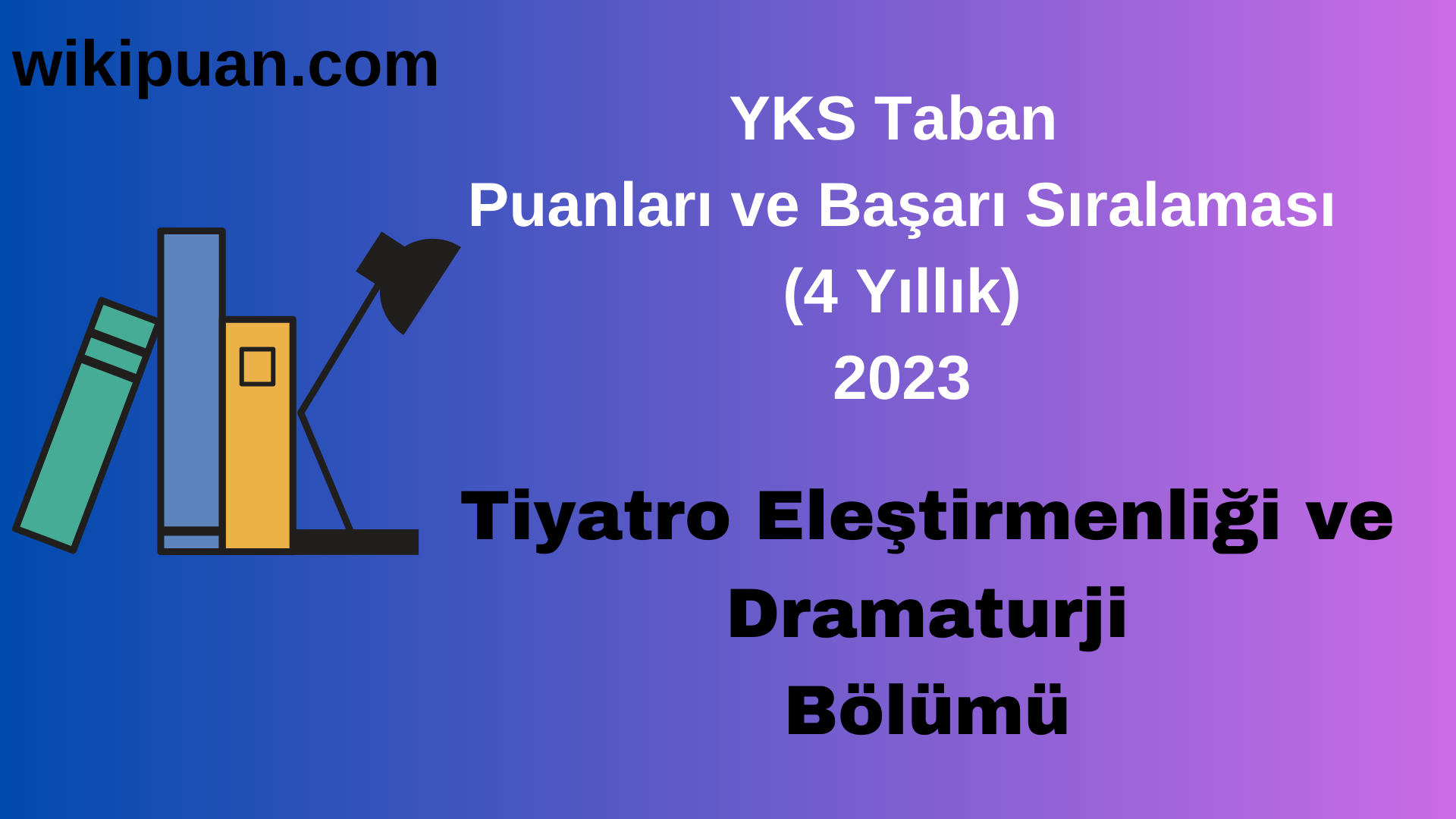 Tiyatro Eleştirmenliği ve Dramaturji Bölümü 2023 Taban Puan & Taban Başarı Sırası