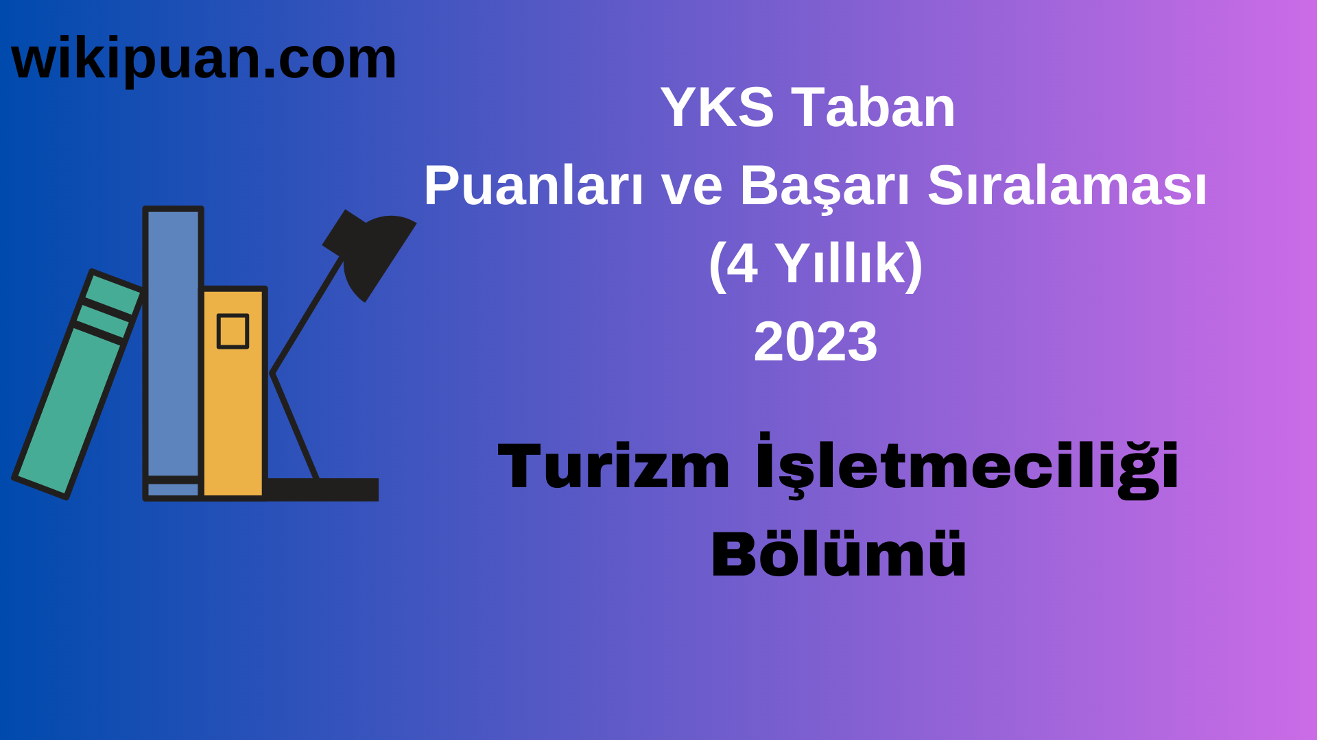 Turizm İşletmeciliği Bölümü 2023 Taban Puan & Taban Başarı Sırası