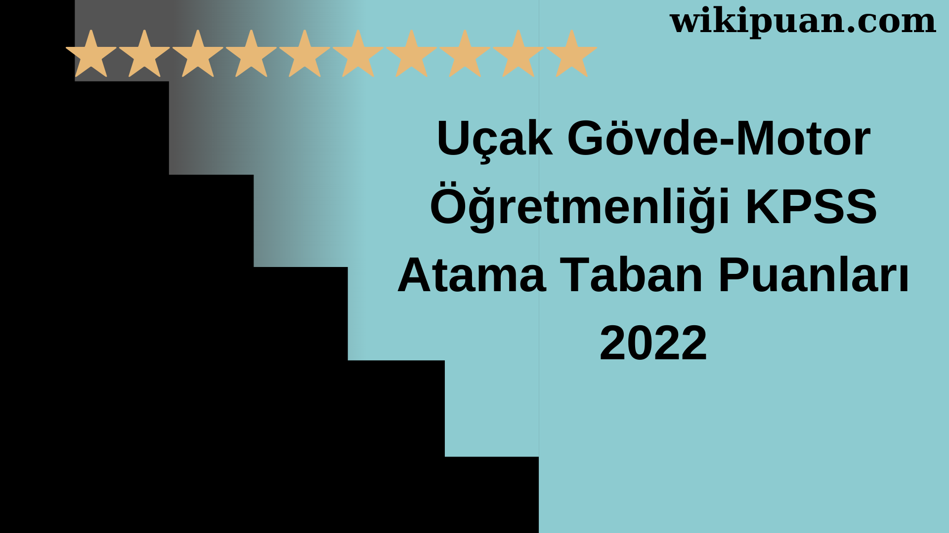 Uçak Gövde-Motor Öğretmenliği KPSS Atama Taban Puanları Temmuz 2022-MEB