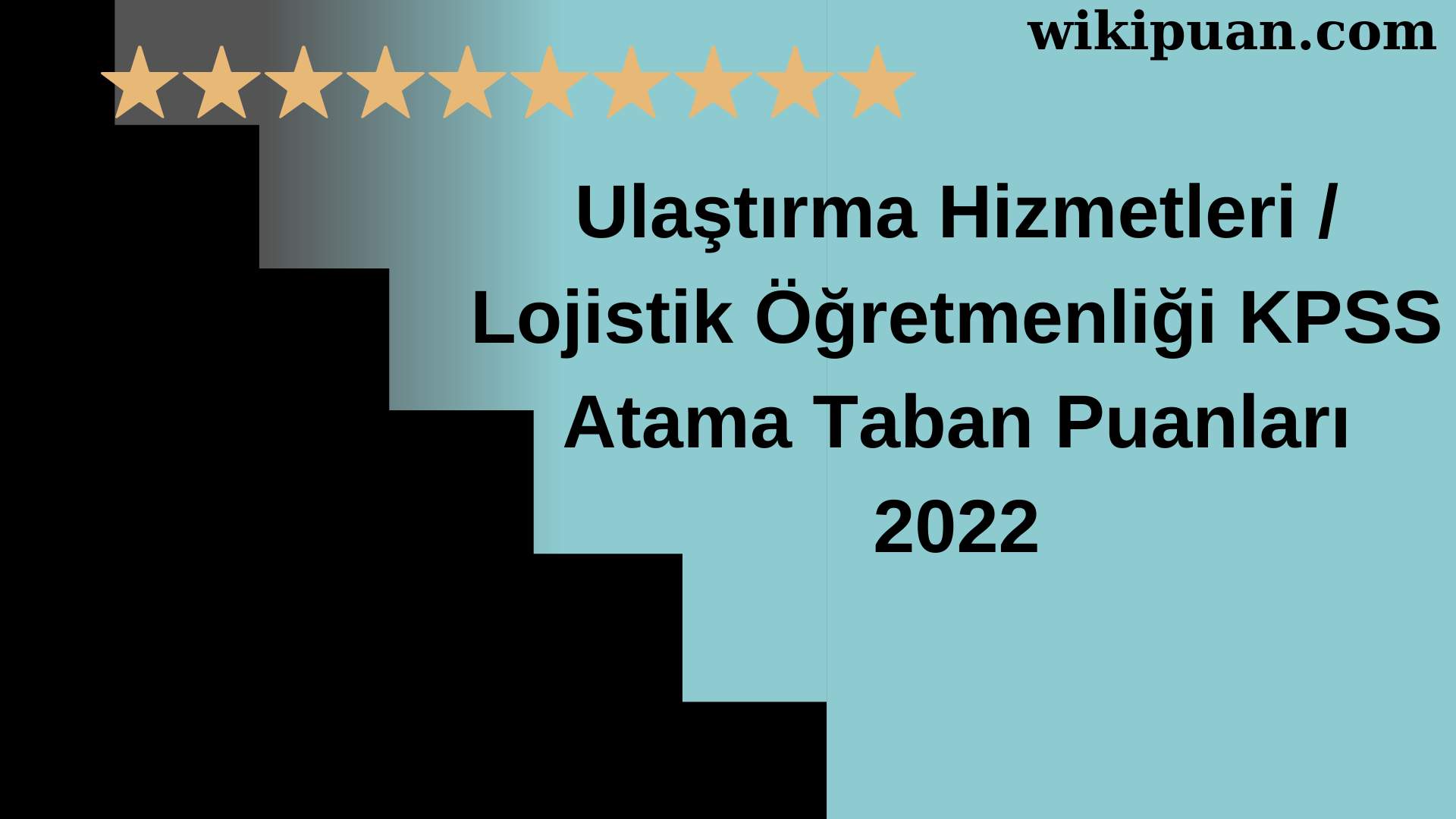 Ulaştırma Hizmetleri / Lojistik Öğretmenliği KPSS Atama Taban Puanları Temmuz 2022-MEB