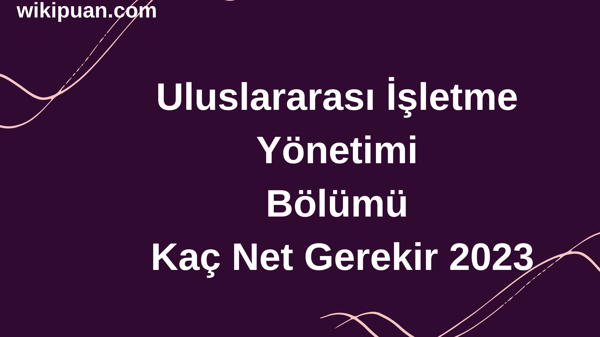 Uluslararası İşletme Yönetimi Bölümü İçin Kaç Net Gerekir 2023