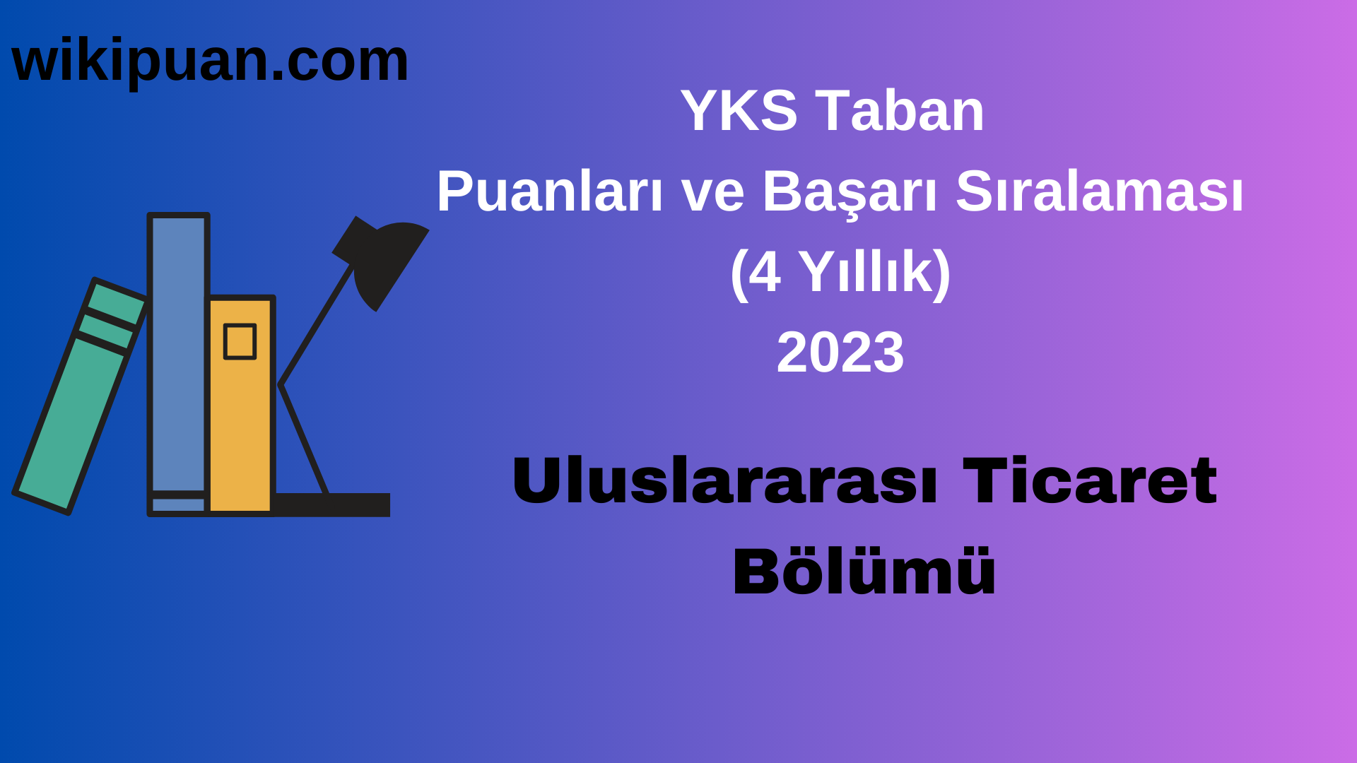 Uluslararası Ticaret Bölümü 2023 Taban Puan & Taban Başarı Sırası